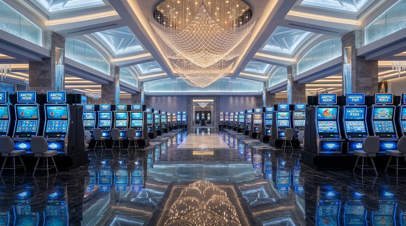 Mobile interface showing the ice fishing bonus